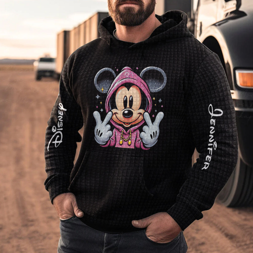 Magical Day - Personalized Mouse Waffle Hoodie