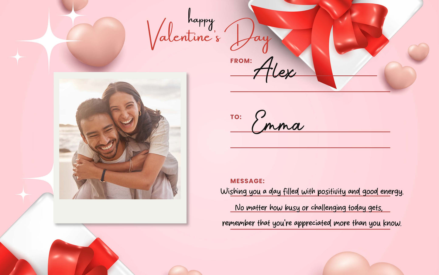 Couple Gift Card - Personalized Digital Gift Card