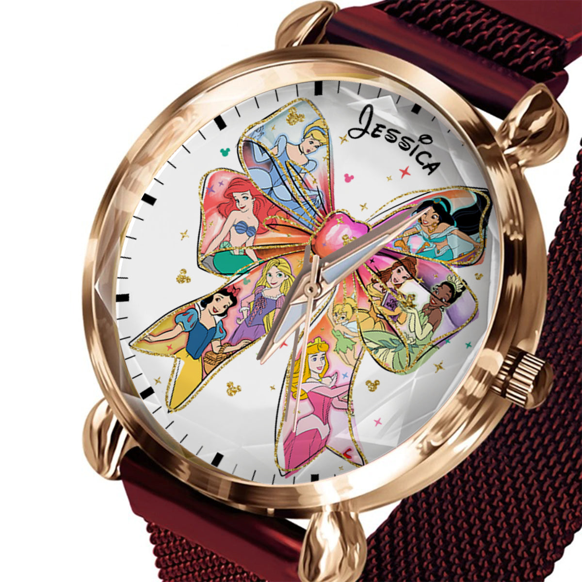 Magical Princesses - Personalized Mouse Women Hand Watch