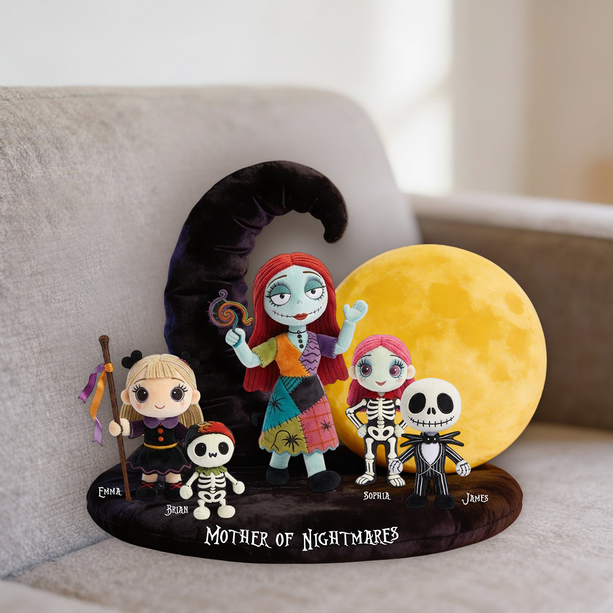Mother of Nightmares - Personalized Nightmare Premium Faux Fur Pillow