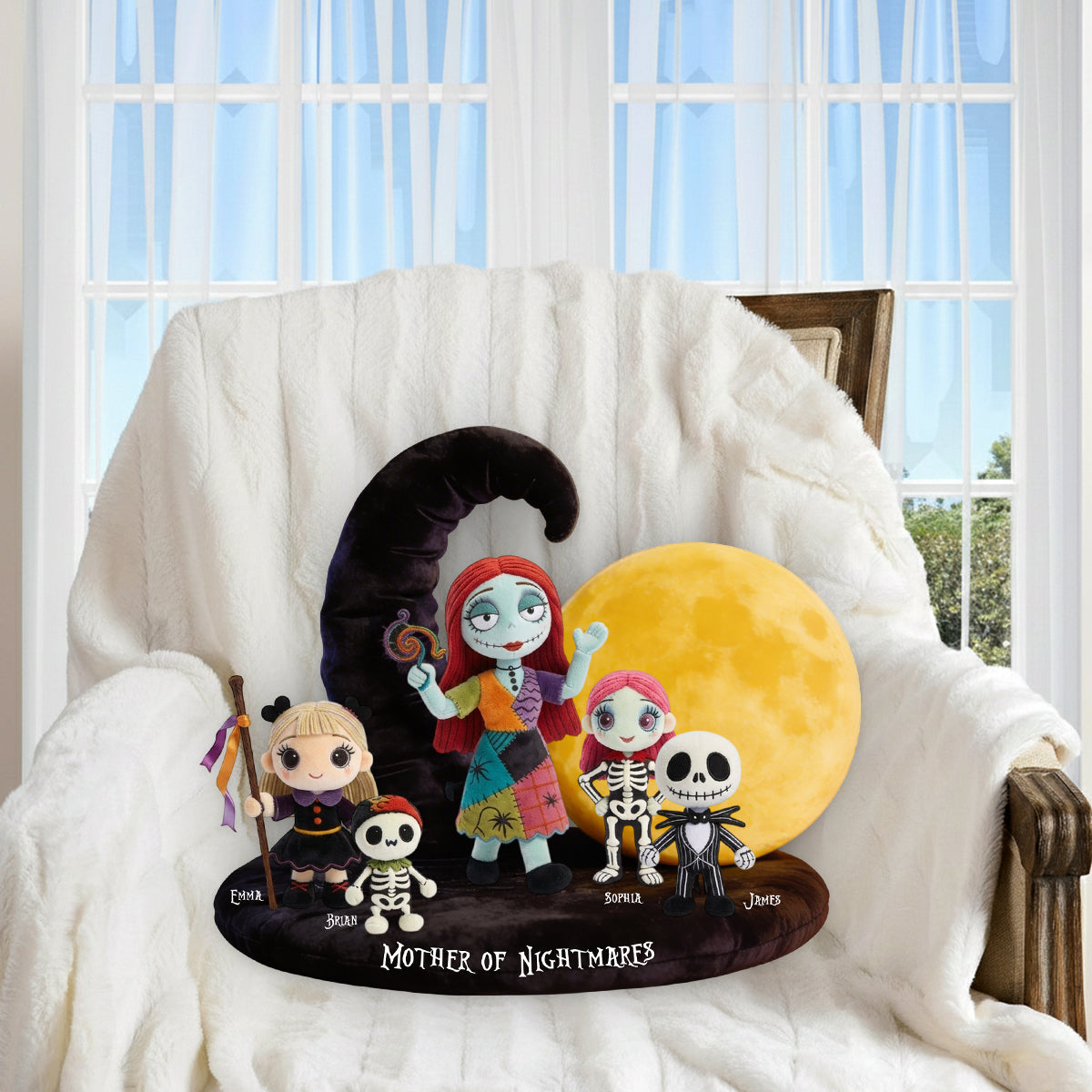 Mother of Nightmares - Personalized Nightmare Premium Faux Fur Pillow
