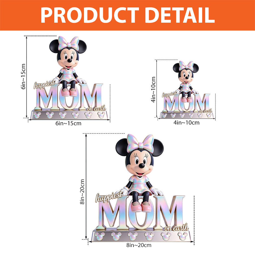 Happiest Mom Nana On Earth Magic - Personalized Mouse Custom Shaped Acrylic Plaque