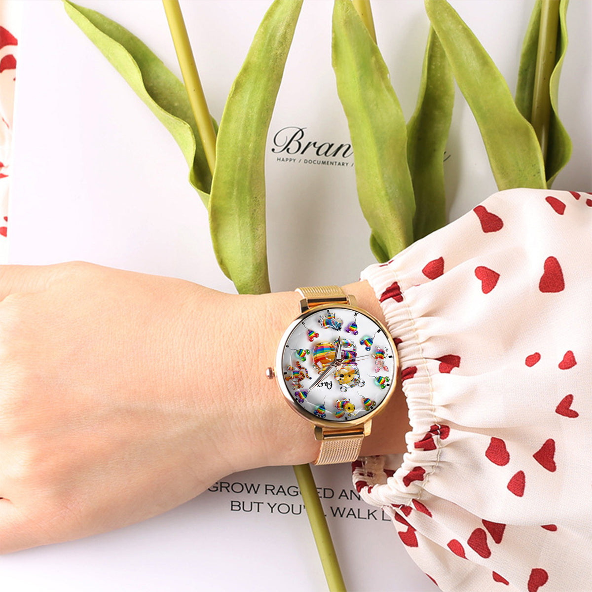 Love Is Love Pride - Personalized LGBT Support Women Hand Watch