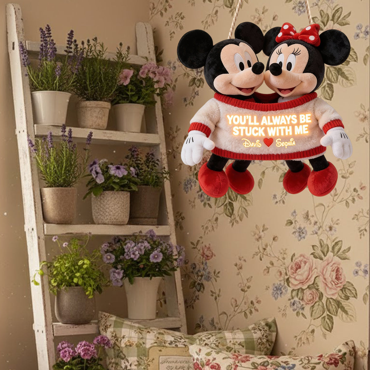 You'll Always Be Stuck With Me - Personalized Mouse LED Light Acrylic Sign