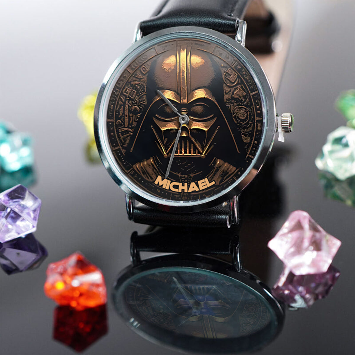 Hello Darkness - Personalized The Force Hand Watch