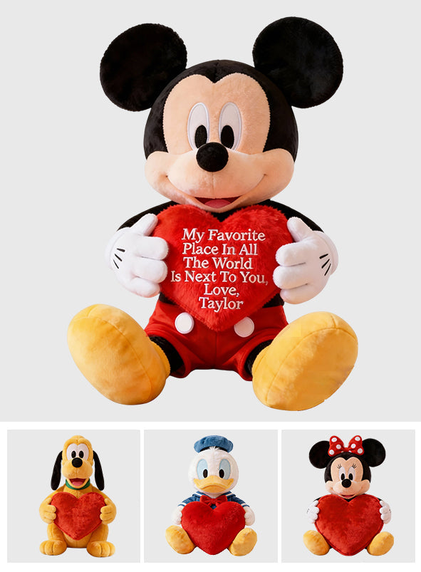 Magical Hug - Personalized Mouse Faux Fur Shaped Pillow