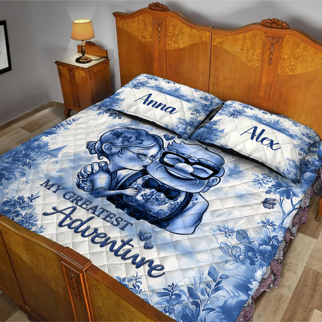 You Are My Greatest Adventure - Personalized Mouse Quilt Set