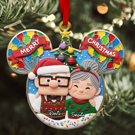 Ciouple Up Merry Christmas - Personalized Mouse Ornament