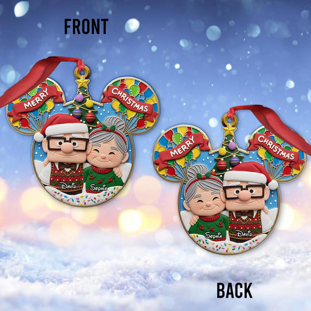 Ciouple Up Merry Christmas - Personalized Mouse Ornament