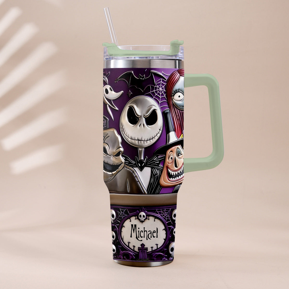 The Nightmare - Personalized Nightmare Tumbler With Plush Charm