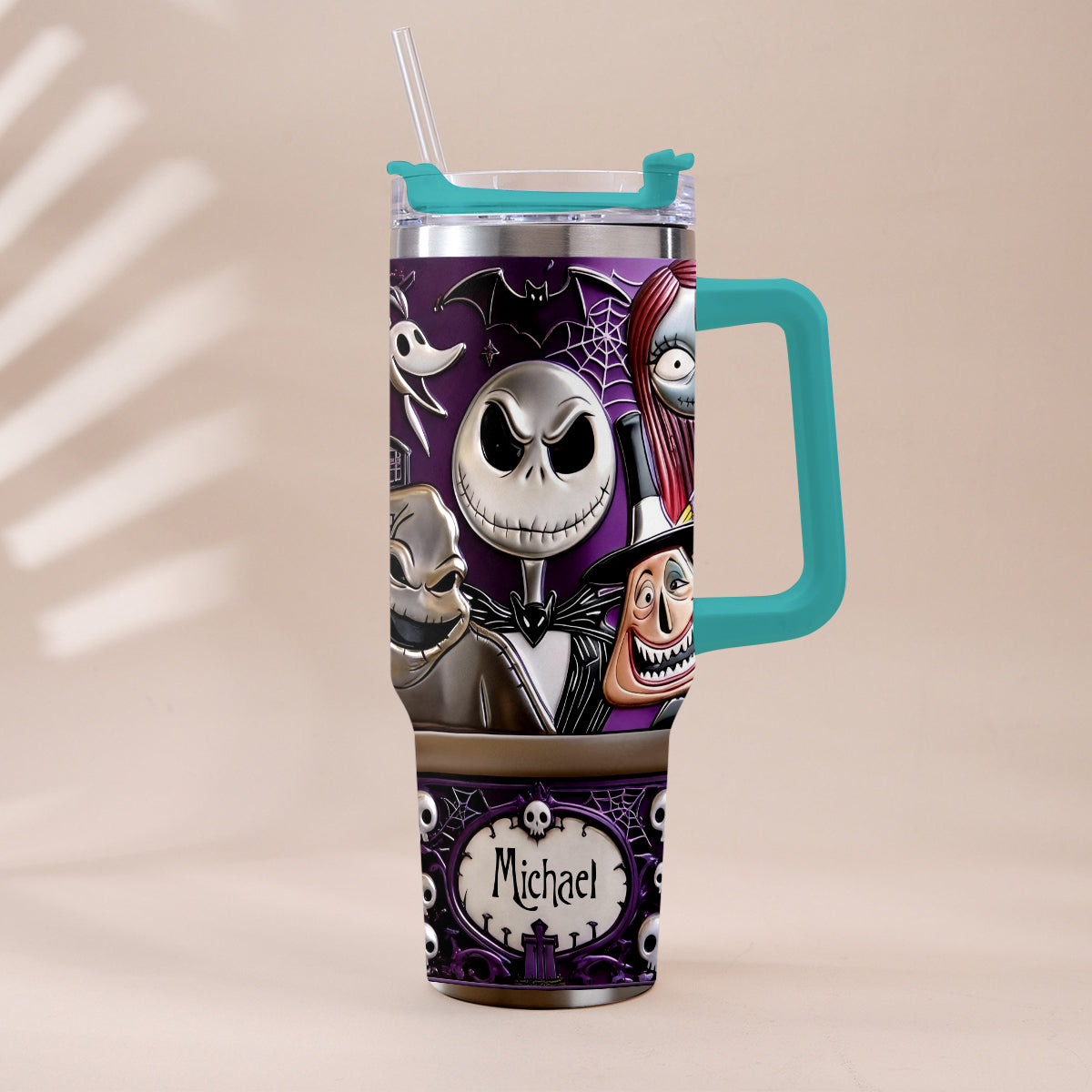 The Nightmare - Personalized Nightmare Tumbler With Plush Charm