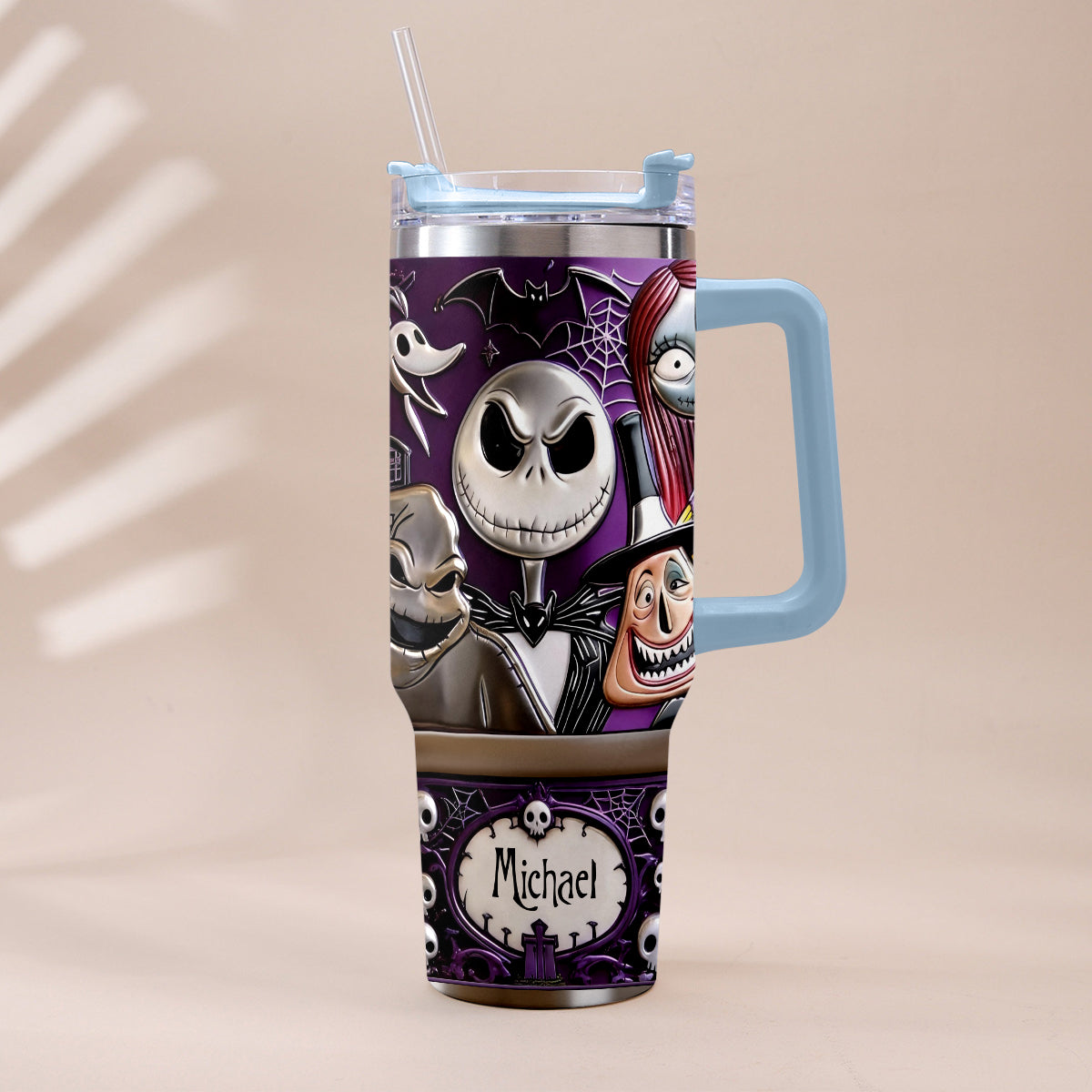 The Nightmare - Personalized Nightmare Tumbler With Plush Charm