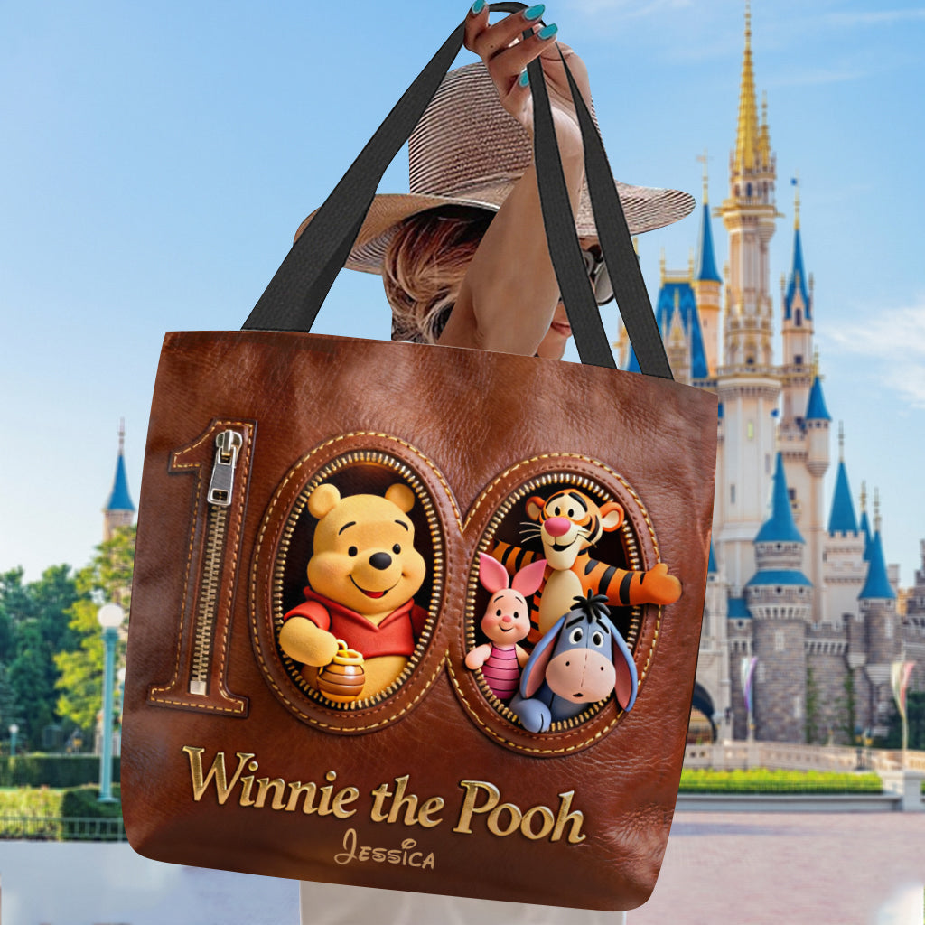 Honey Bear 100th Anniversary - Personalized Yellow Bear Tote Bag