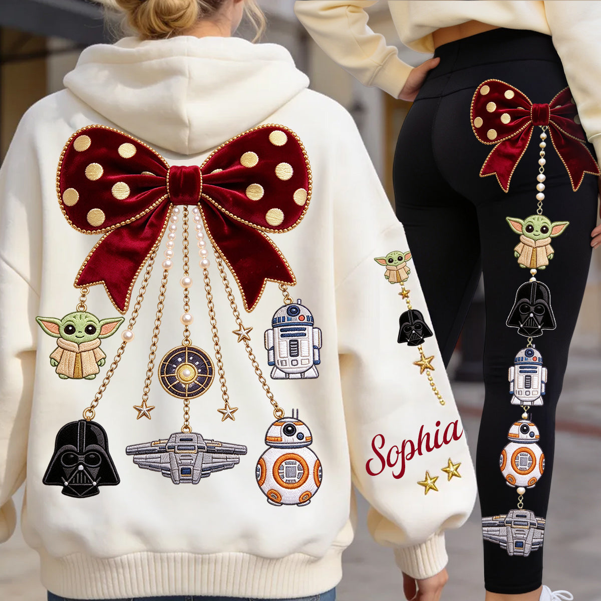 The Galaxy - Personalized The Force Hoodie and Leggings