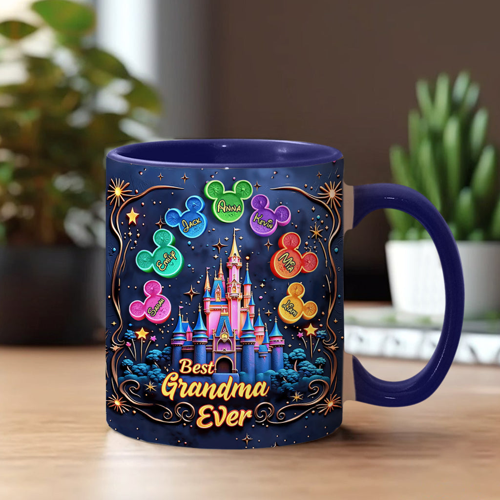 Best Grandma/ Mom Ever - Personalized Mouse Accent Mug