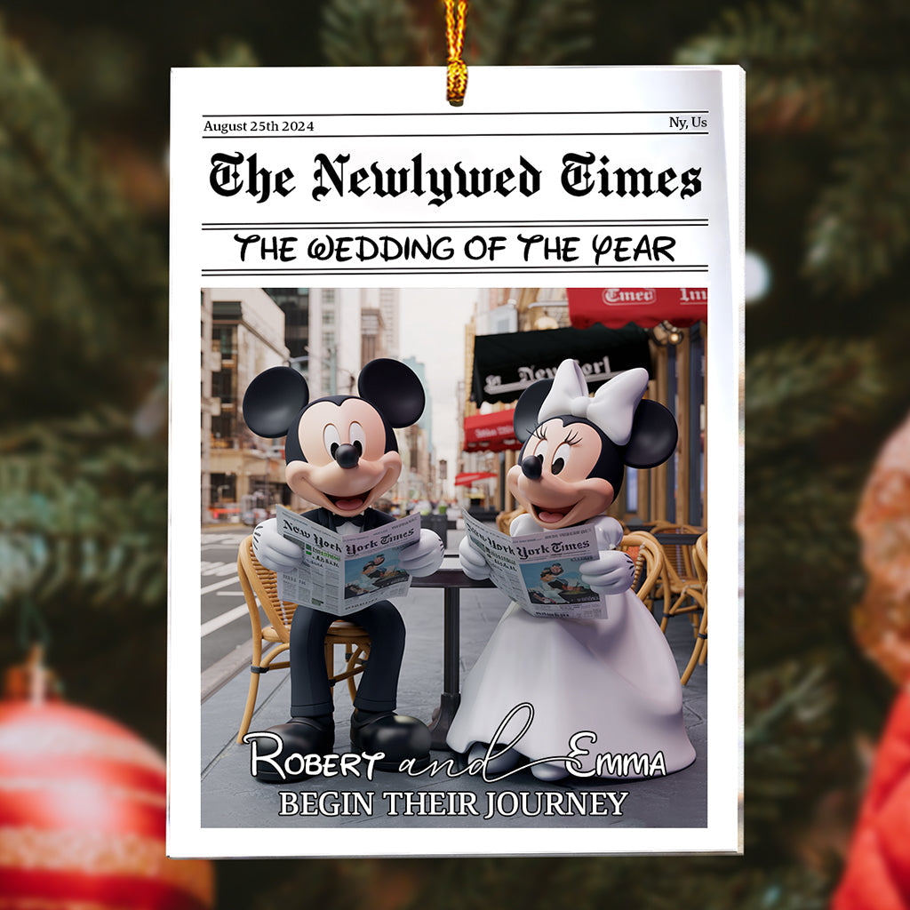 The Wedding Of The Year - Personalized Mouse Ornament