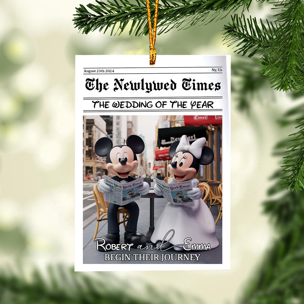 The Wedding Of The Year - Personalized Mouse Ornament