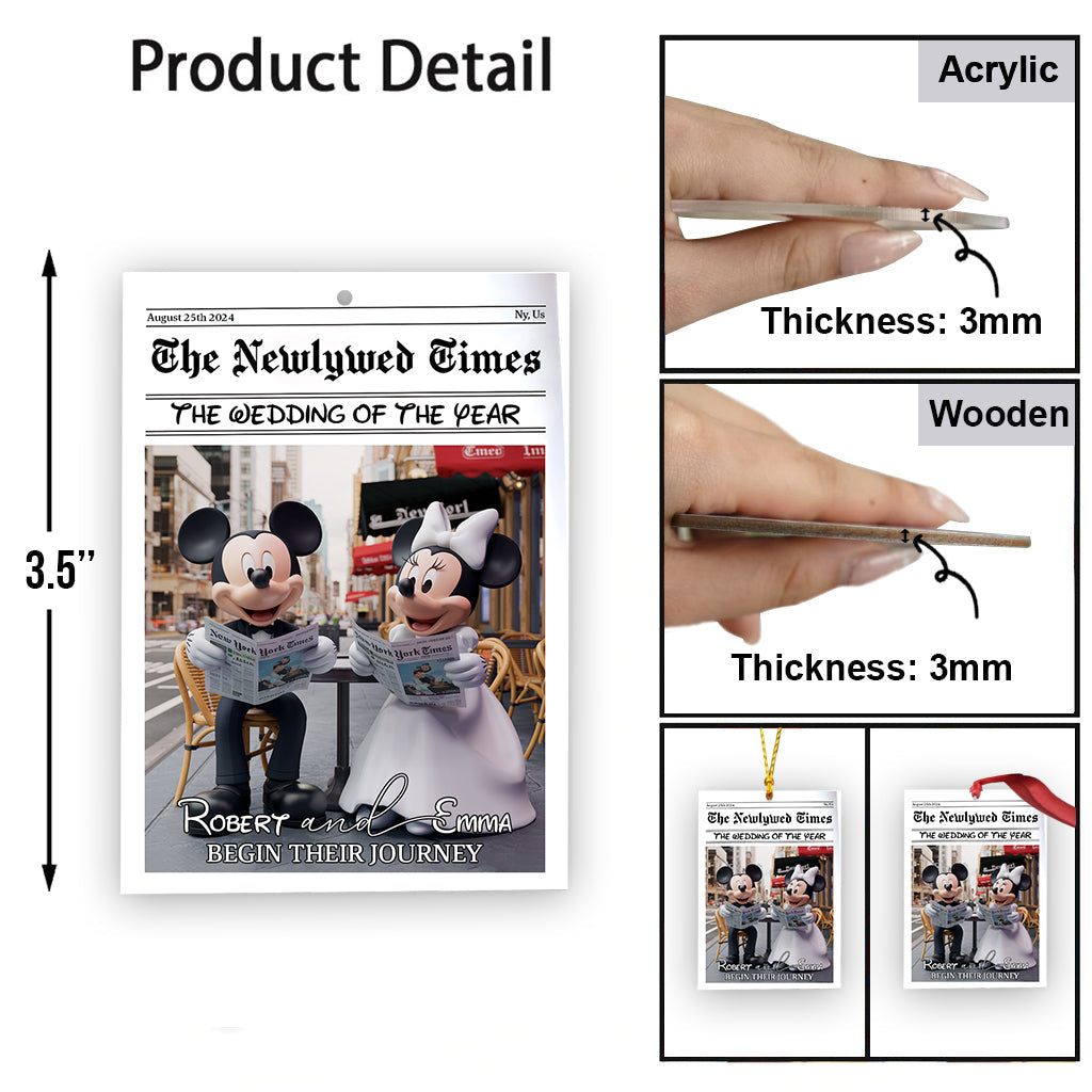 The Wedding Of The Year - Personalized Mouse Ornament