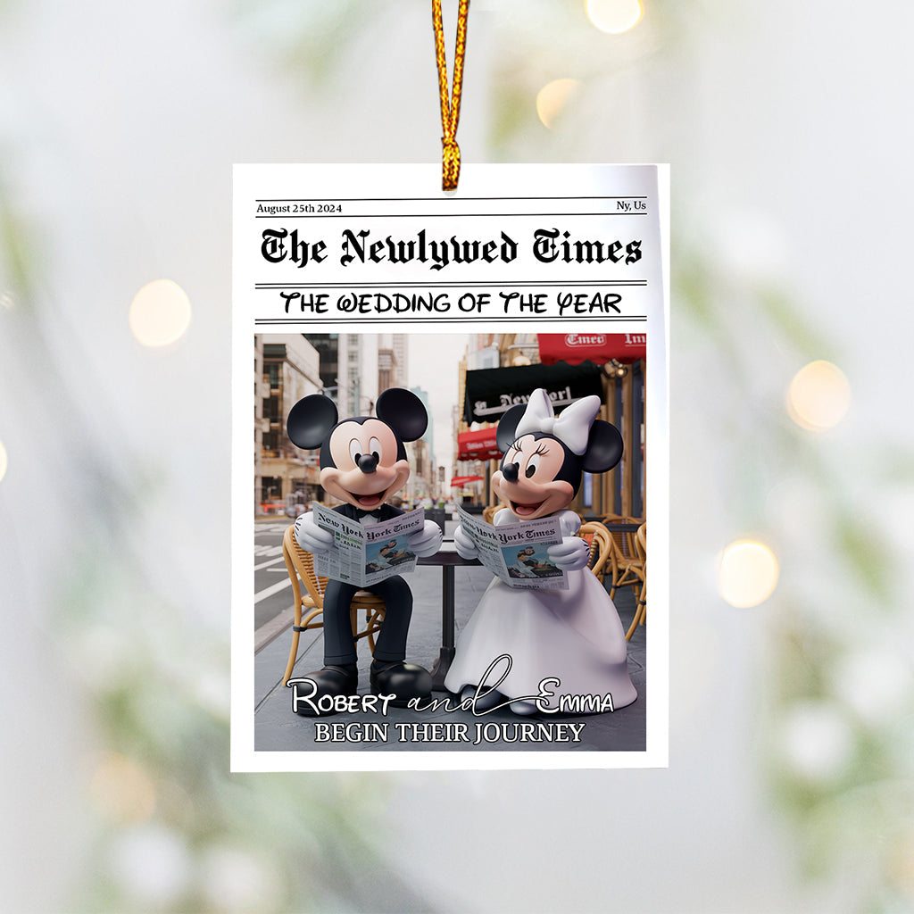 The Wedding Of The Year - Personalized Mouse Ornament
