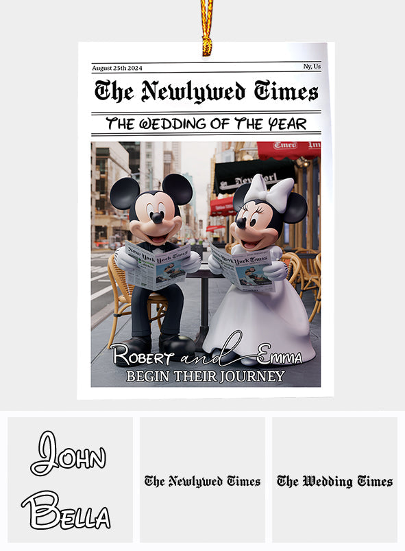 The Wedding Of The Year - Personalized Mouse Ornament