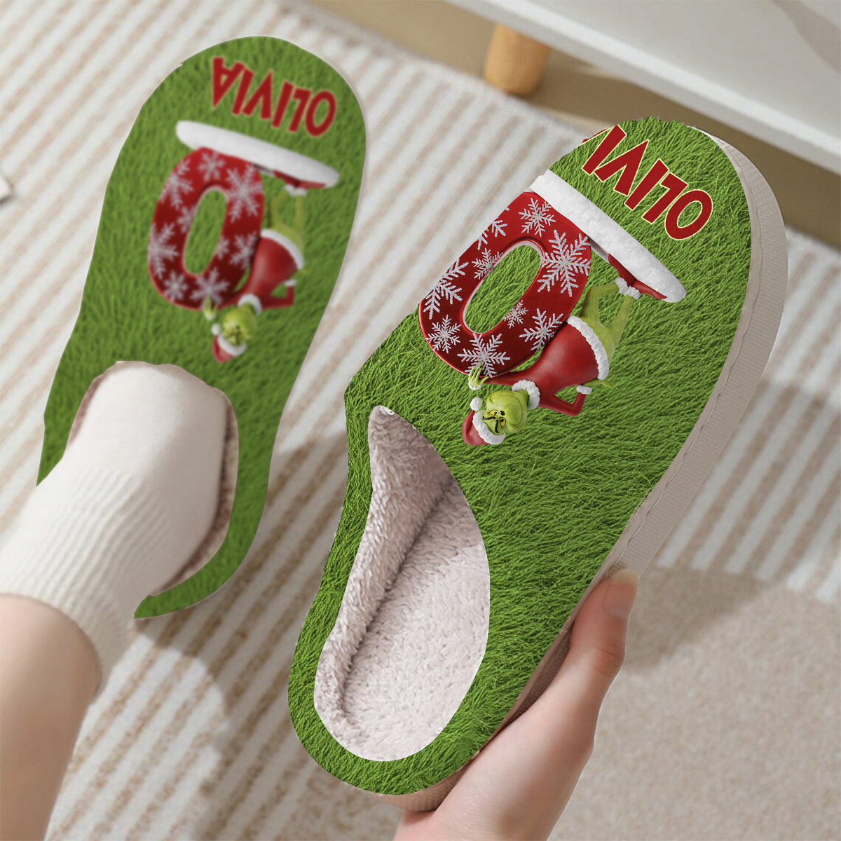 Merry Christmas - Personalized Stole Christmas Slippers
