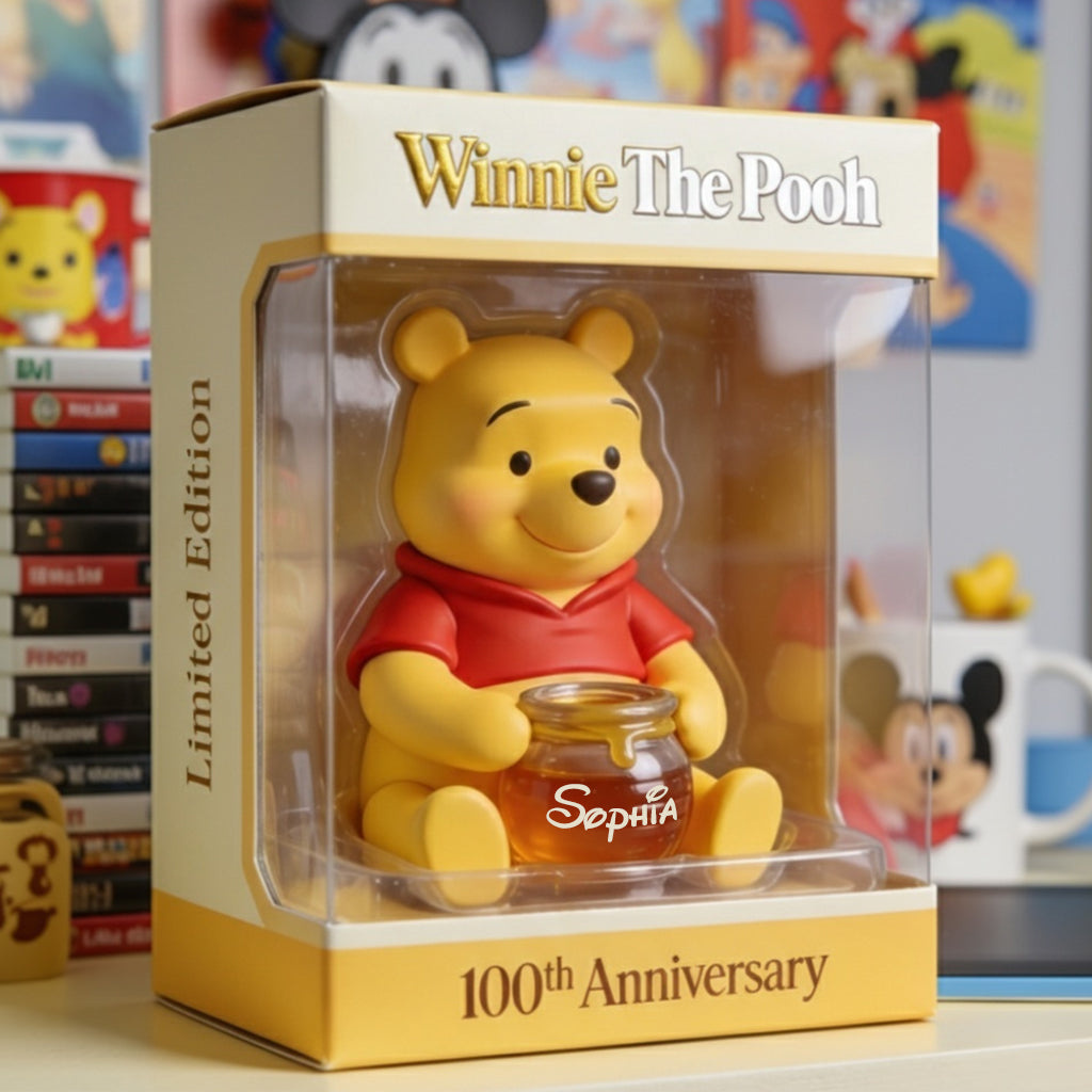 Honey Bear 100th Anniversary - Personalized Yellow Bear Custom Shaped Acrylic Plaque