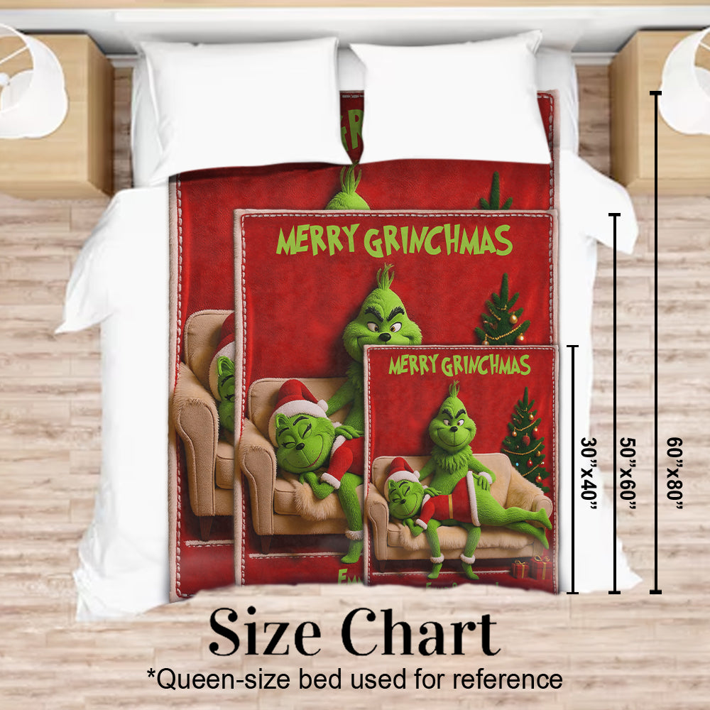 Funny Gift For Couple - Personalized Stole Christmas Blanket