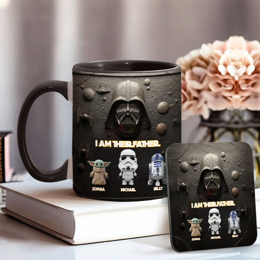 Their Father - Personalized The Force Accent Mug