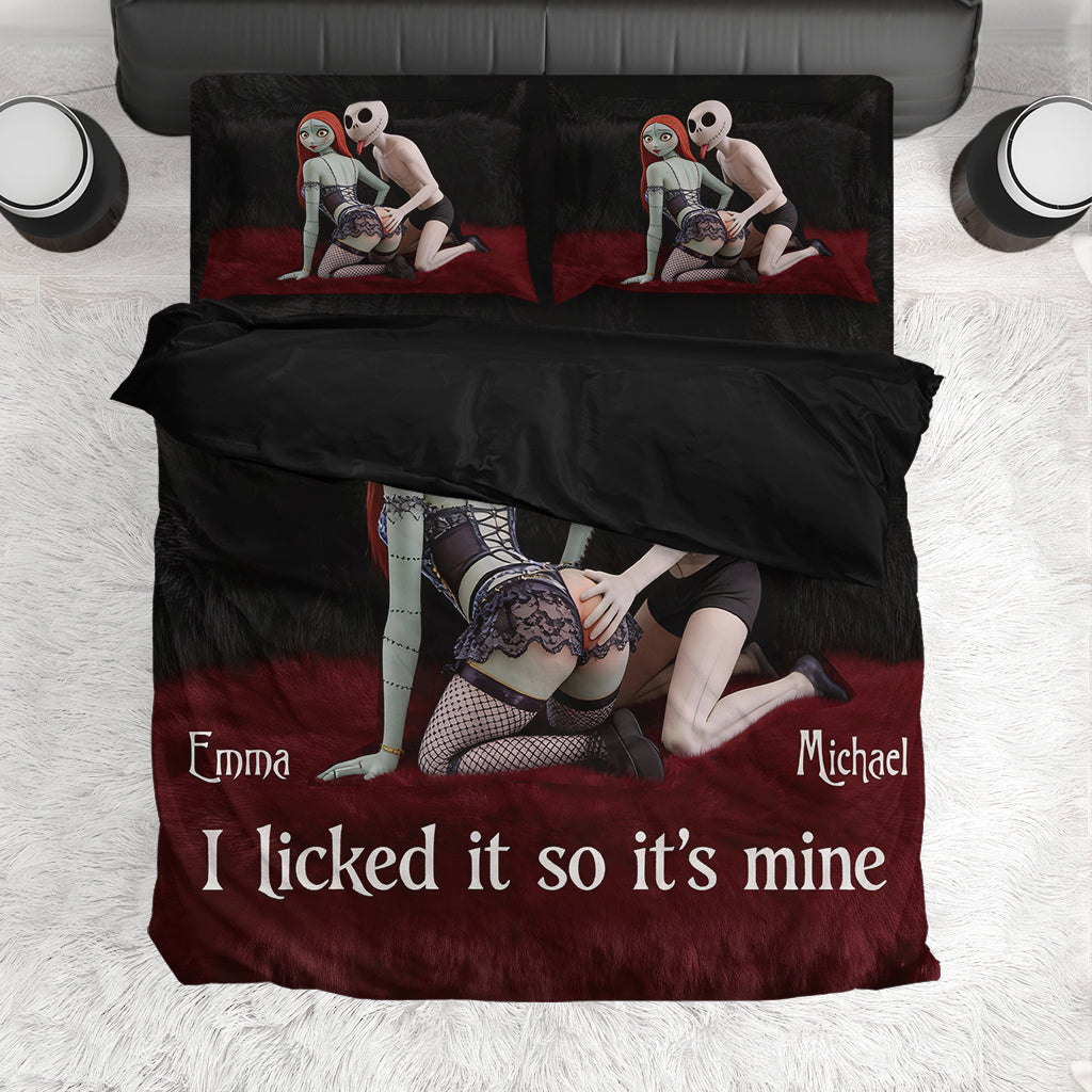 I Licked It So It's Mine - Personalized Nightmare Bedding Set