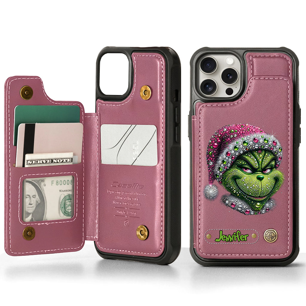 Merry Grinchmas - Personalized Stole Christmas Wallet Phone Case