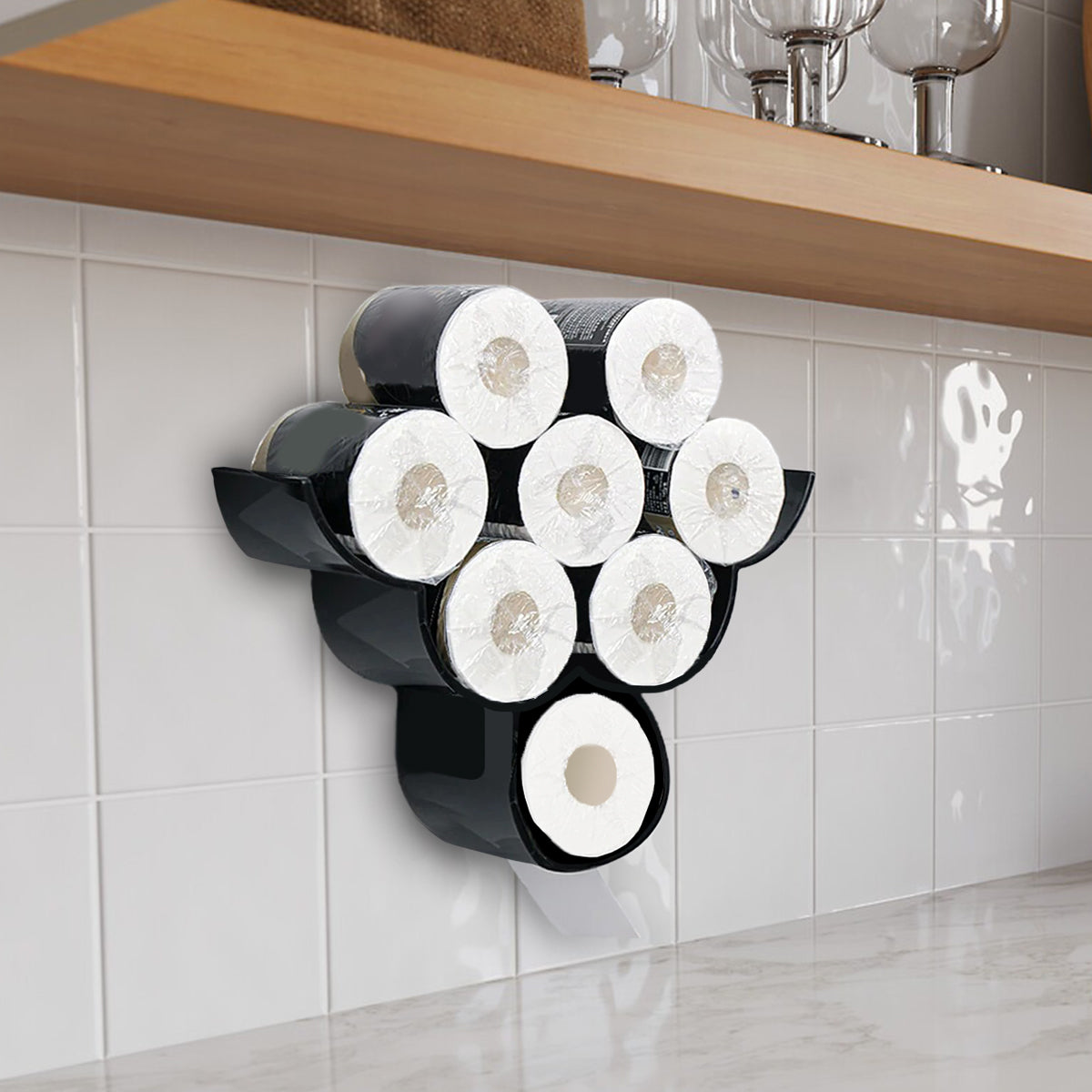 Your Napkin My Lord, Funny Blue Monster - Personalized Ohana Toilet Paper Holder Rack