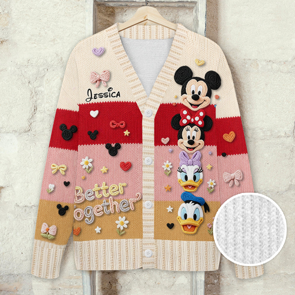 Friends - Personalized Mouse Cardigan Sweater