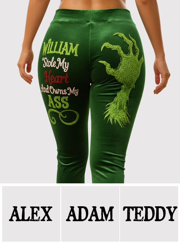 Stole My Heart - Personalized Stole Christmas Leggings