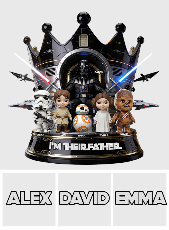 I'm Their Father/Grandpa - Personalized The Force Custom Shaped Acrylic Plaque