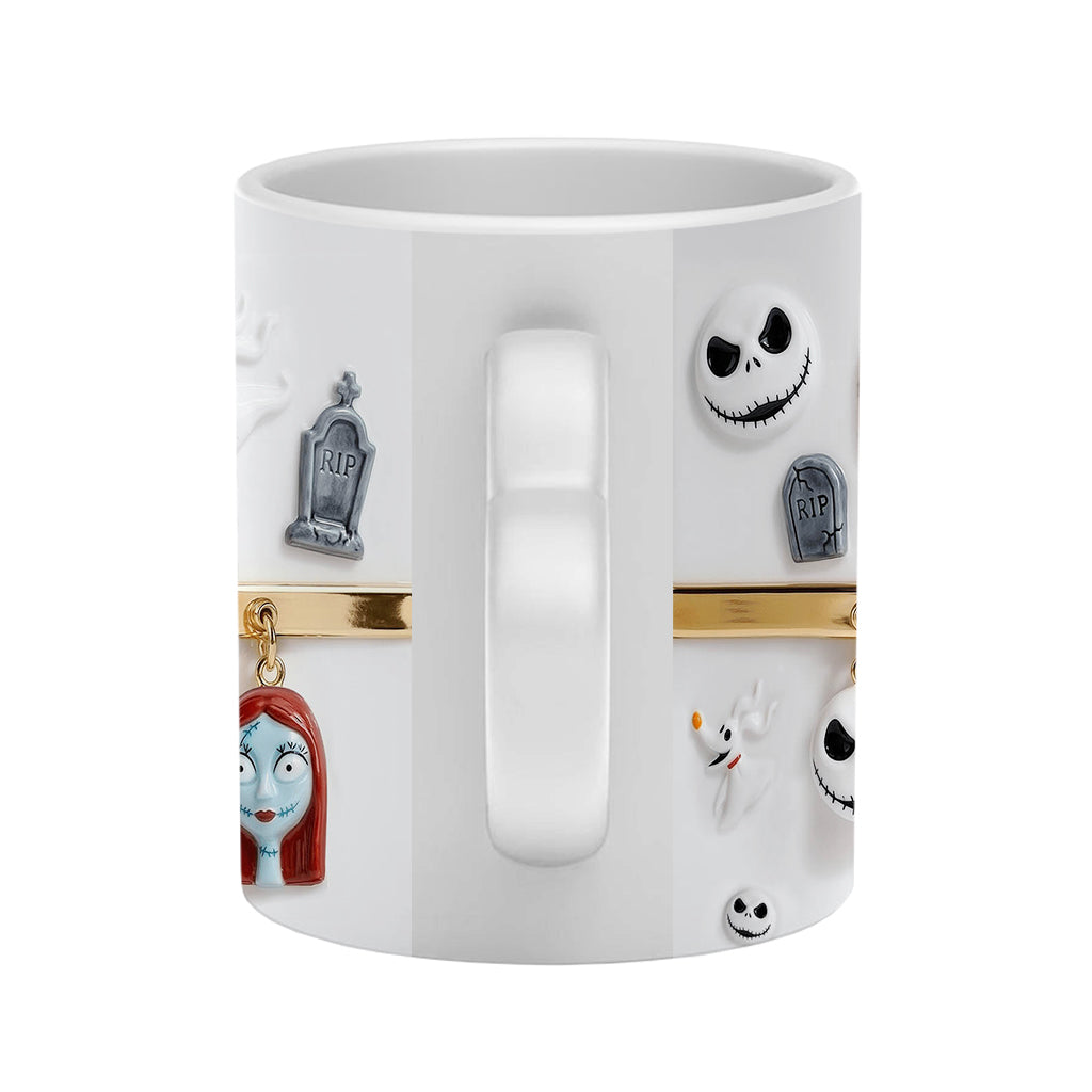 Till Death Do Us Part - Personalized Nightmare Heart Handle Mug