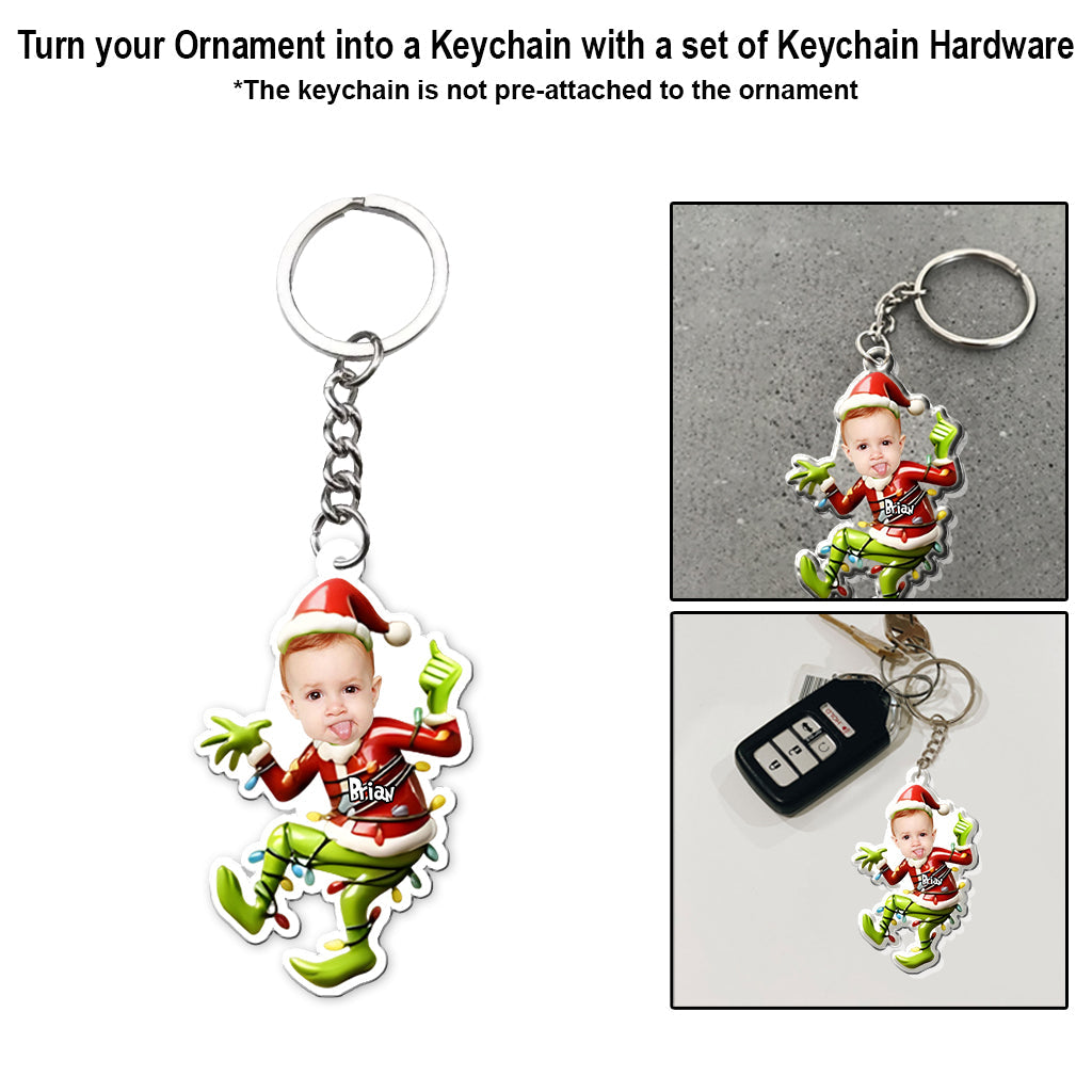 Our Family - Personalized Stole Christmas Transparent Ornament