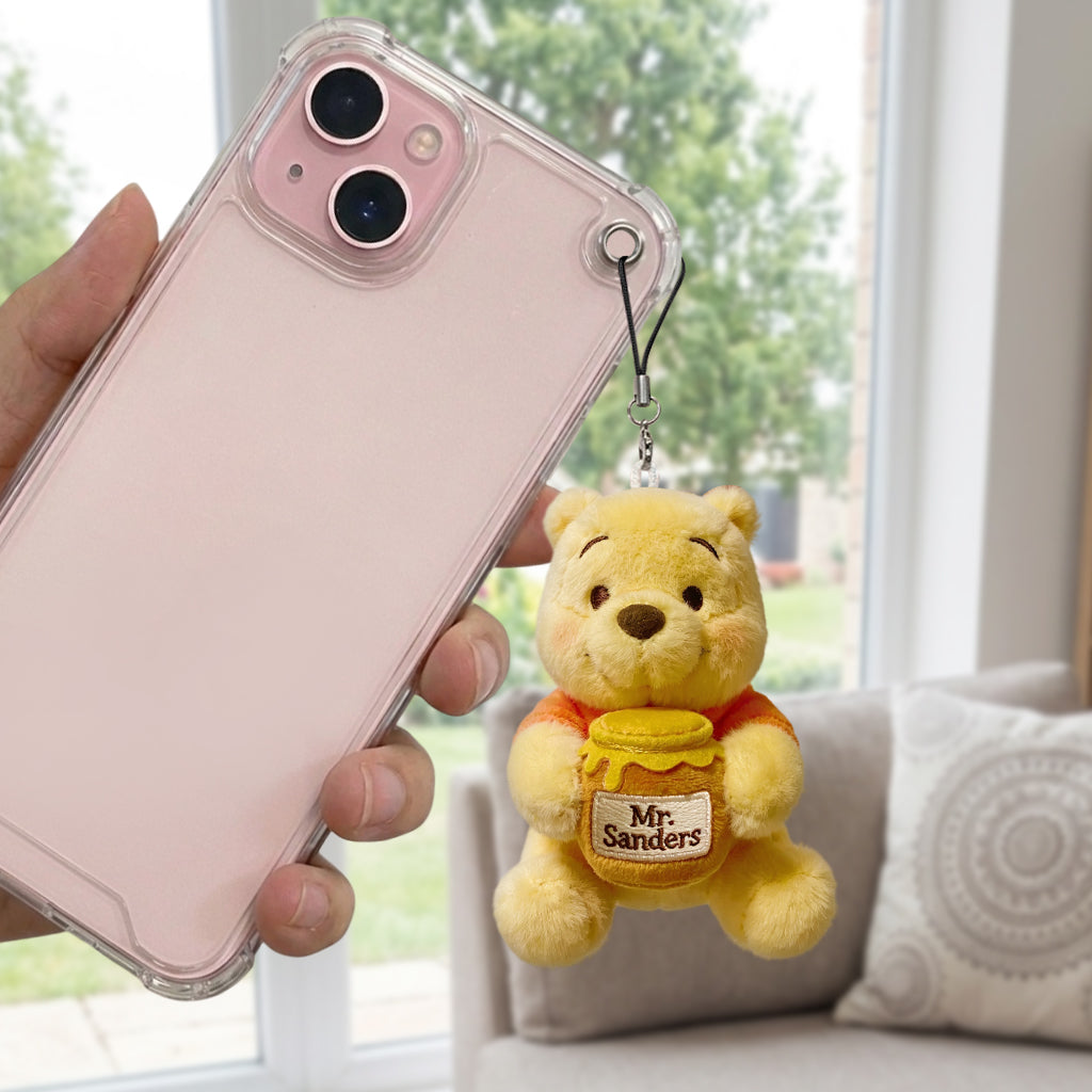 Honey Bear - Personalized Yellow Bear Plush Keychain