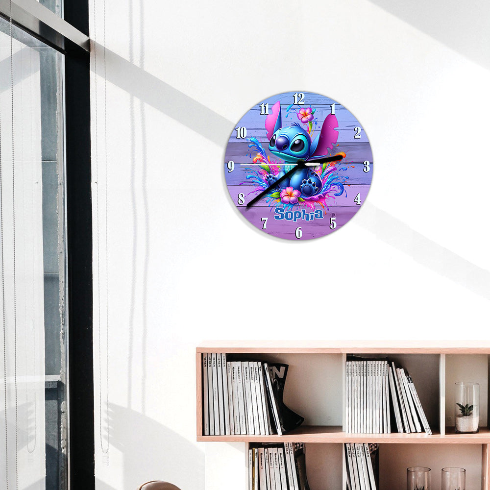 Colorful Ohana - Personalized Ohana Wall Clock