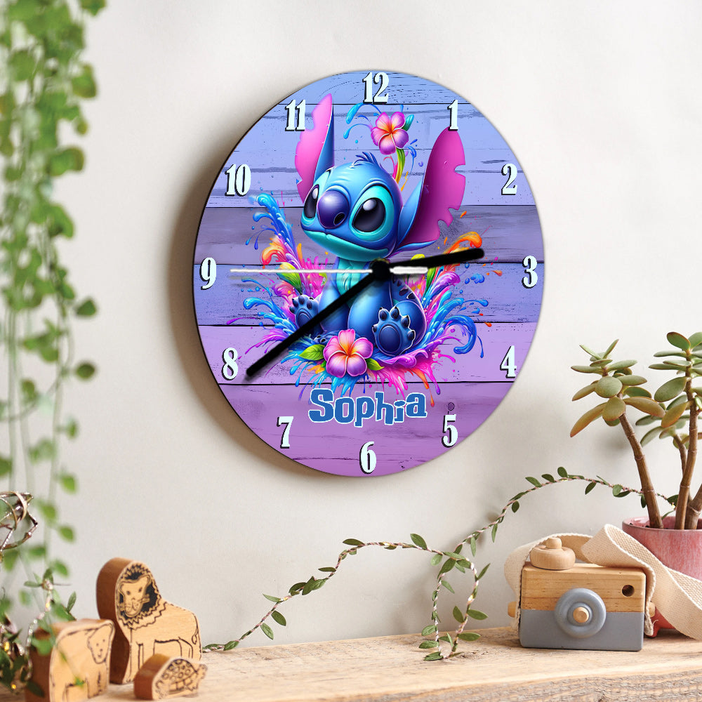 Colorful Ohana - Personalized Ohana Wall Clock