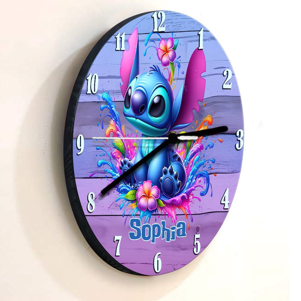 Colorful Ohana - Personalized Ohana Wall Clock