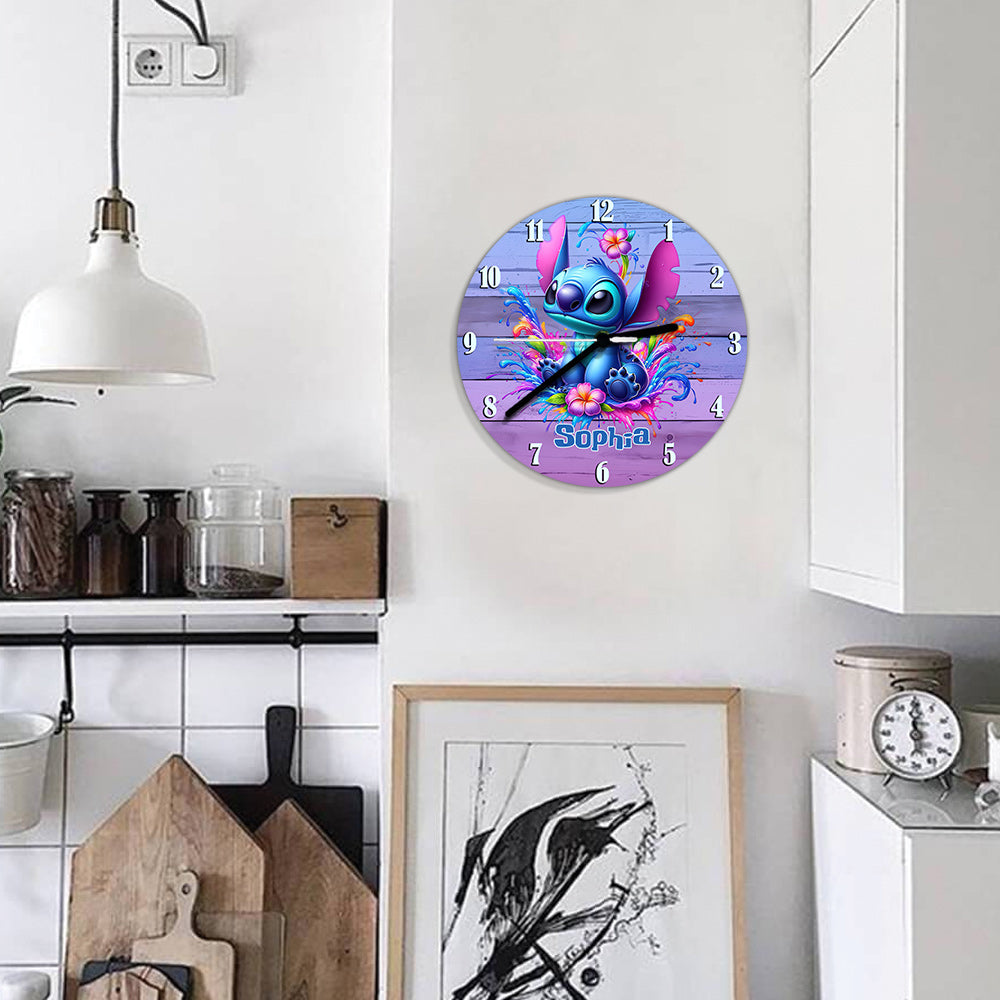 Colorful Ohana - Personalized Ohana Wall Clock