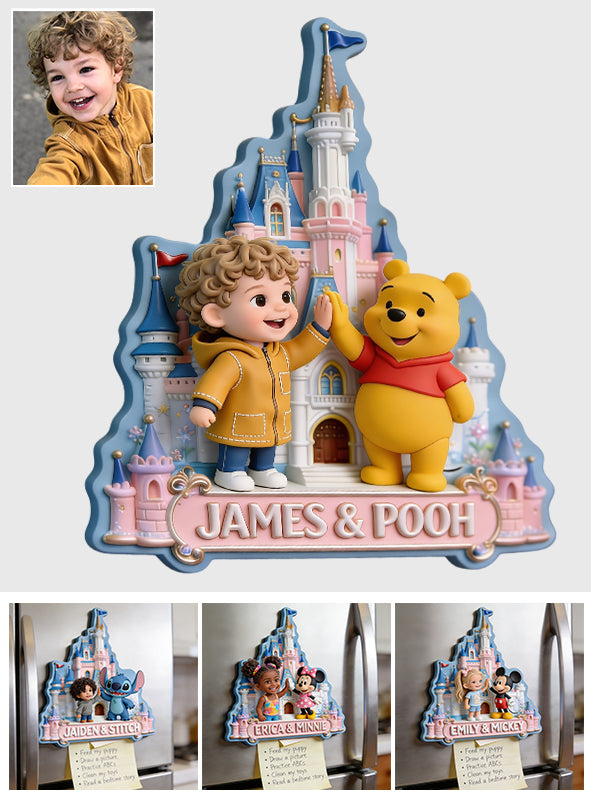 Any Photo Magical Friends - Personalized Mouse Magnet