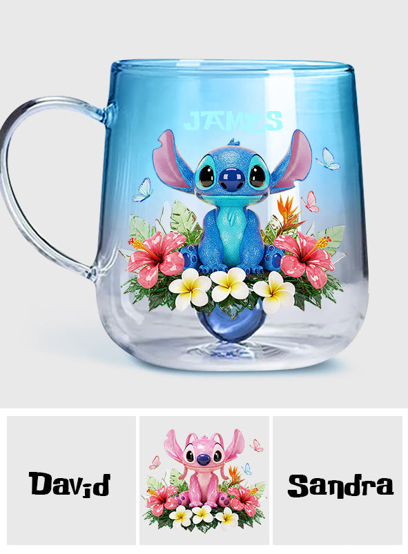 I'm Yours No Return Or Refunds - Personalized Ohana Gradient Glass Mug