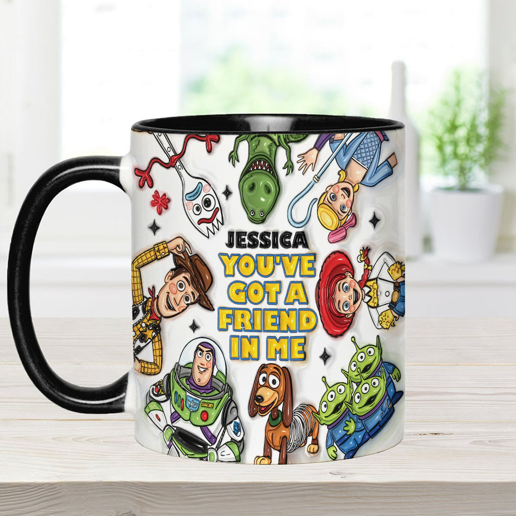 You've Got A Friend In Me - Personalized Toy Story Accent Mug & Coaster