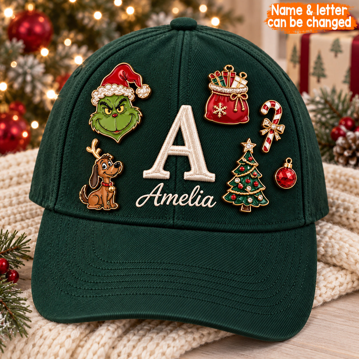 Naughty - Personalized Stole Christmas Classic Cap