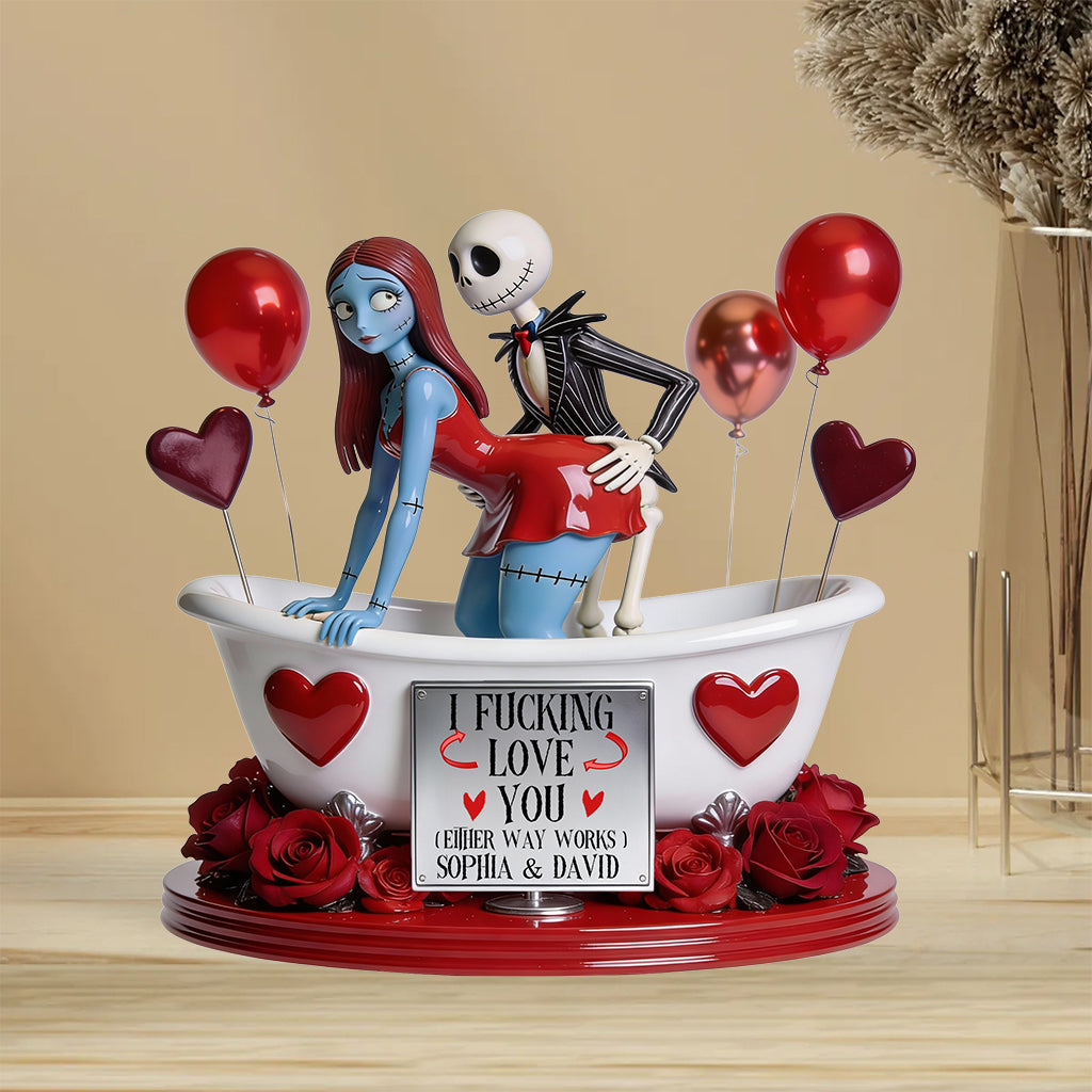 Bath Tub Love - Personalized Nightmare Custom Shaped Acrylic Plaque