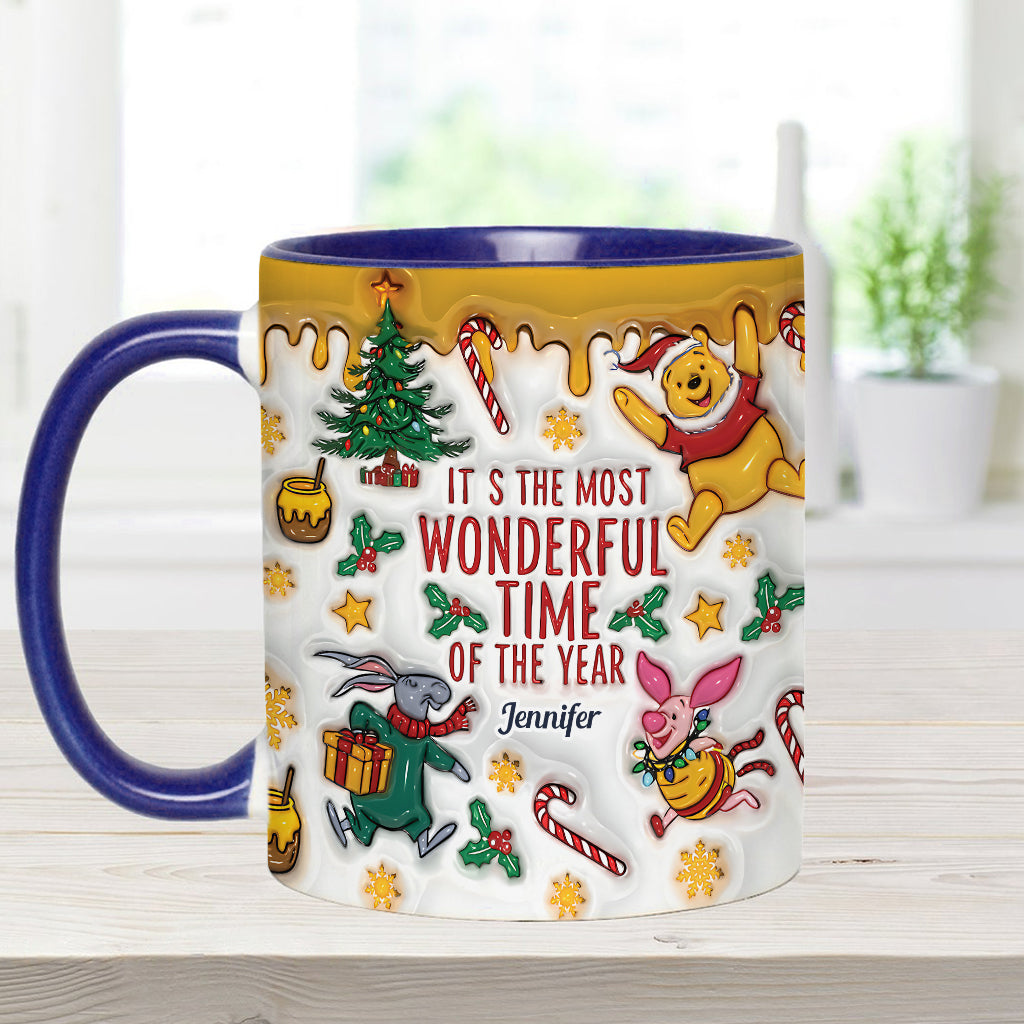 Bear and Friends Christmas - Personalized Mouse Accent Mug