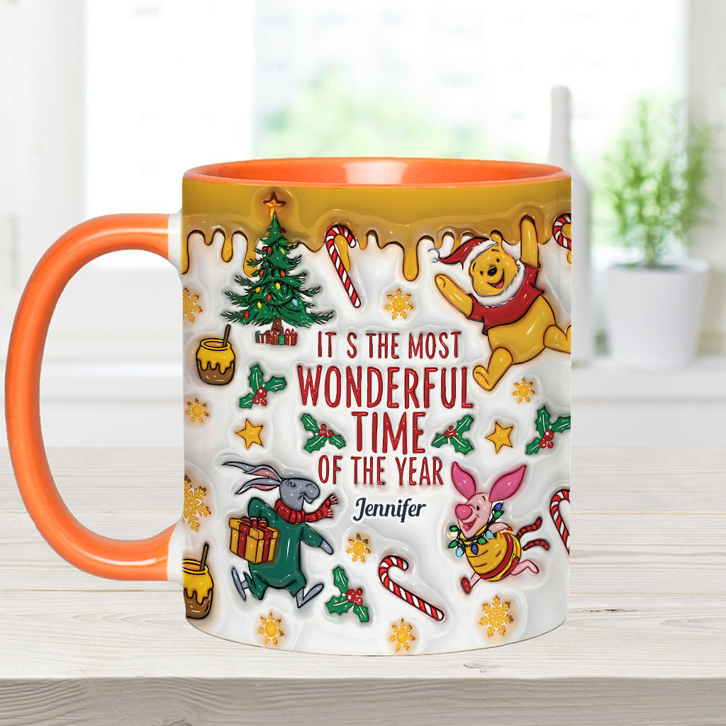 Bear and Friends Christmas - Personalized Mouse Accent Mug