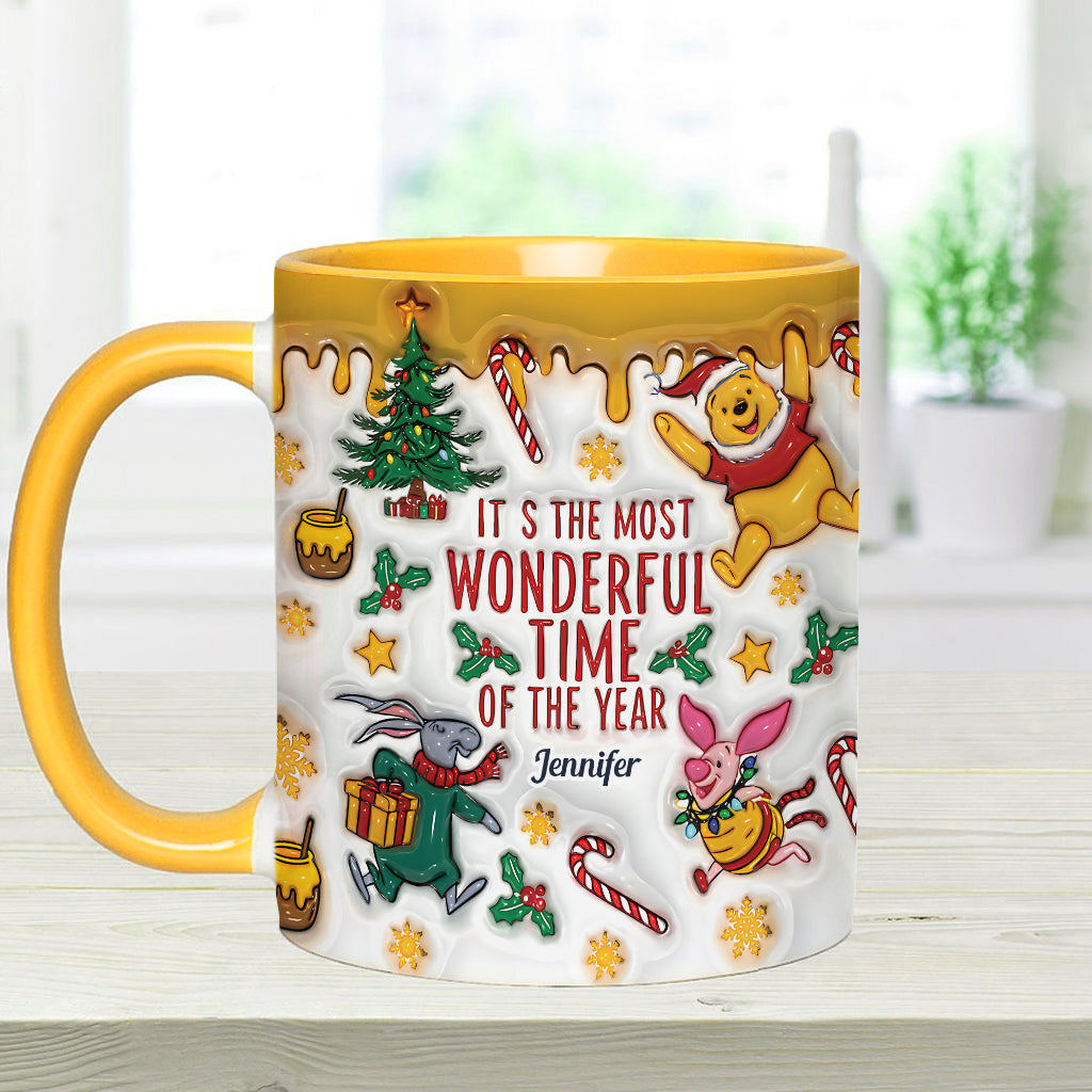 Bear and Friends Christmas - Personalized Mouse Accent Mug