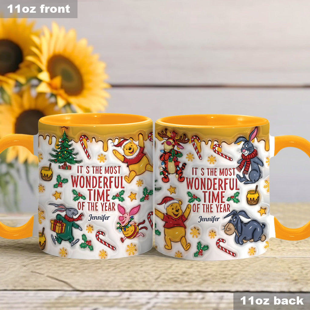 Bear and Friends Christmas - Personalized Mouse Accent Mug